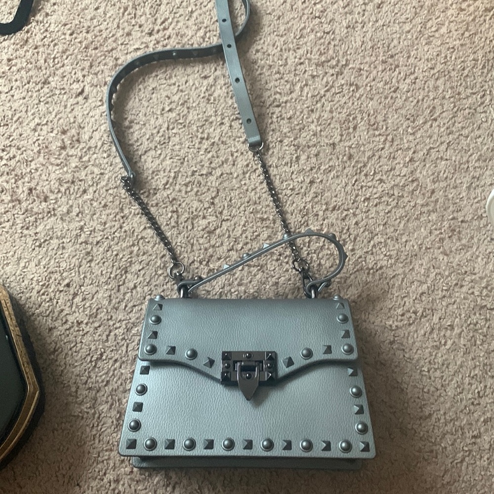 Gray Crossbody Purse